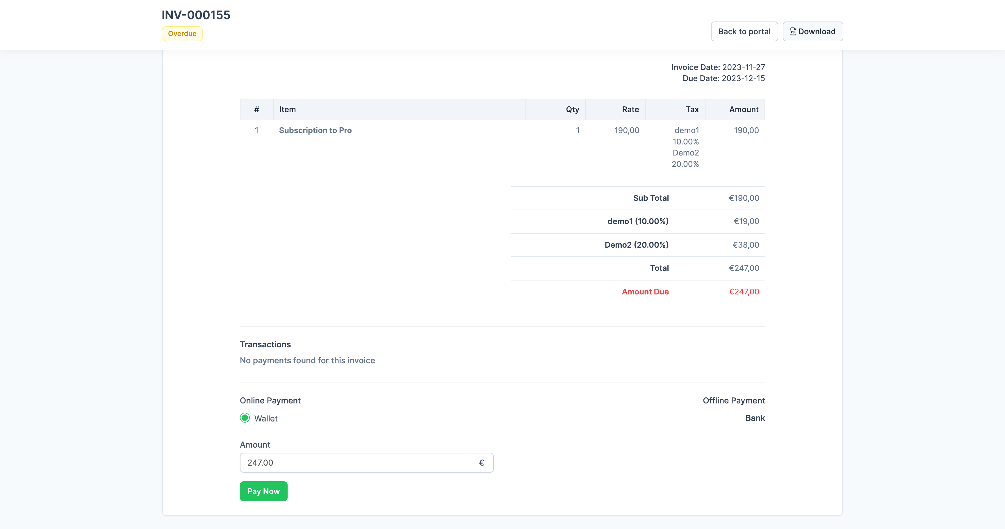 Invoice